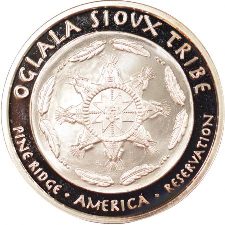 USA Once Argent, Dollar Colorisé, Sioux / Sun Dancer - 2015