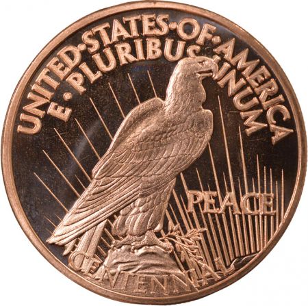 USA Peace Dollar - 1 Once Cuivre