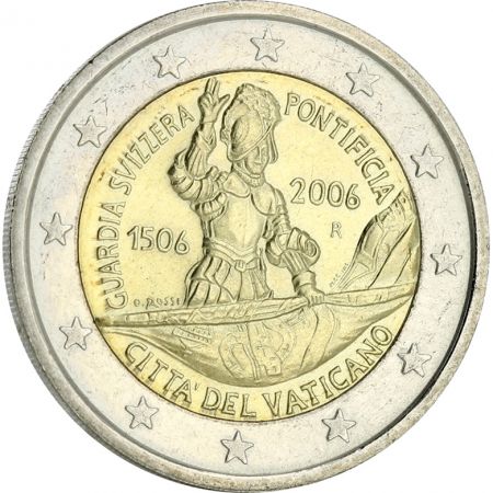 Vatican 2 Euros Commémo. 2006 VATICAN - Garde suisse