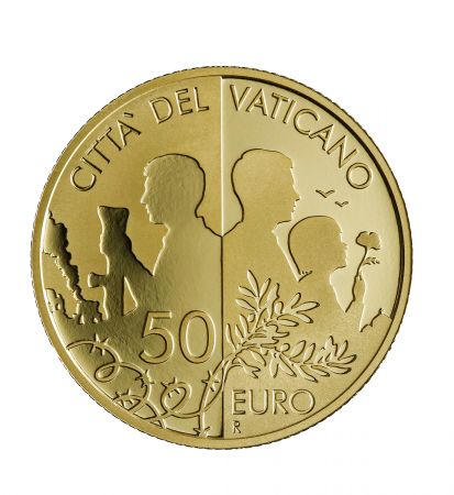 Vatican Coffret BE Euro 2024 + 50 Euros Or - de la guerre à la paix