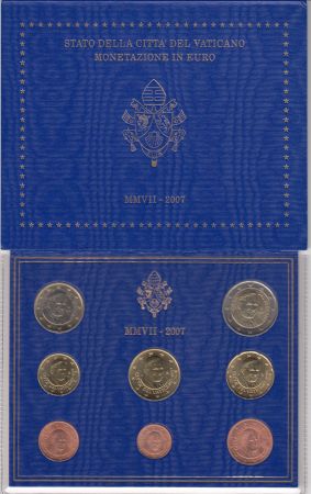 Vatican Coffret BU - 8 pièces - 2007 - Benoit XVI