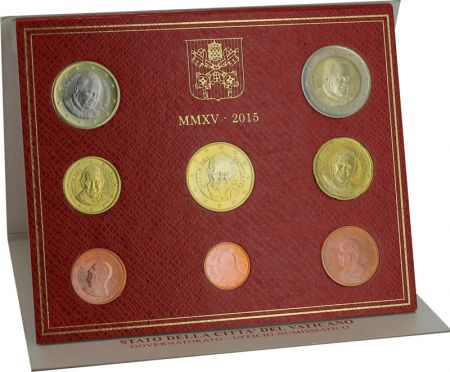 Vatican Coffret BU - 8 pièces en Euros 2015  - François Ier