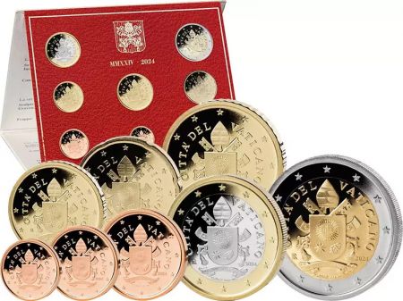 Vatican Coffret BU Euro 2024 -  Armoiries du Pape François