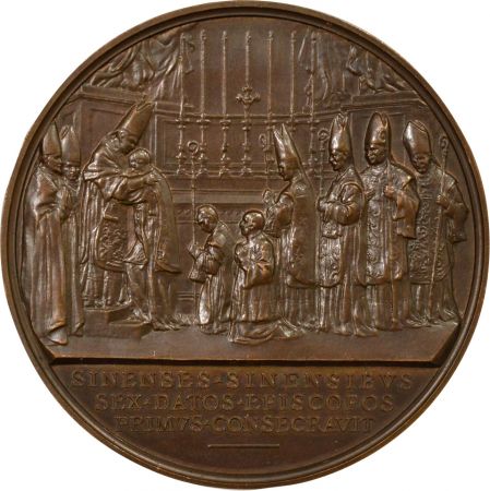 Vatican Pie XI - Médaille Cuivre, Consécration d\'Evêques Chinois - 1926