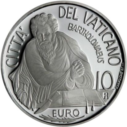 Vatican Saint Bartholomé - 10 Euros Argent 2024