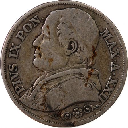 Vatican VATICAN  PIE IX - 2 LIRE 1867 ROME AN XXII