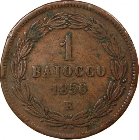 Vatican VATICAN  PIE IX - BAIOCCO 1850 ROME AN IV