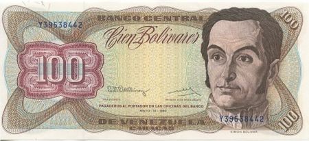 Venezuela 100 Bolivares S. Bolivar - Capitol