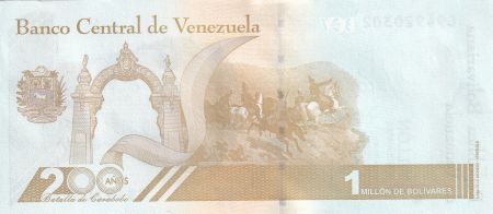 Venezuela 1000000 Bolivares - Simon Bolivar - 2020 - Lettre C