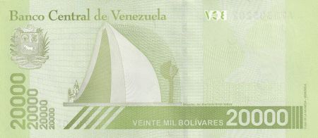 Venezuela 20000 Bolivares, Simon Bolivar - 22-01-2019 - Lettre A