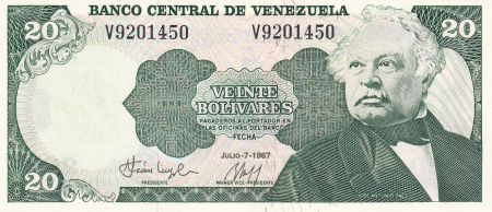 Venezuela 50 Bolivares - José Antonio Paez - 07-07-1987 - Lettre V