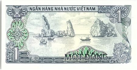 Vietnam 1 Dong, Tour d\'Hanoi - Sampans - 1985 - P.90