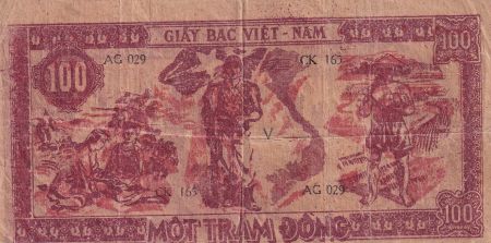 Vietnam 100 Dong - Ho Chi Minh - ND (1948) - Série AG 029 - CK 165