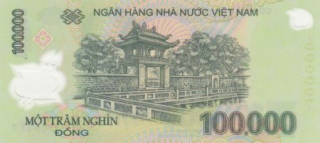 Vietnam 100000 Dong - Ho Chi Minh - Temple Van Mieu - 2021 - Polymer