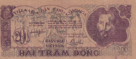 Vietnam 200 Dong - Ho Chi Minh - ND (1950) - Série QT070