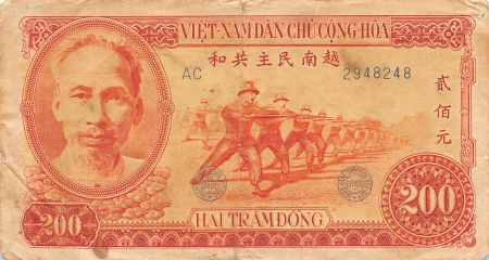 Vietnam 200 Dong - Vietnam Nord - Ho Chi Minh - 1951