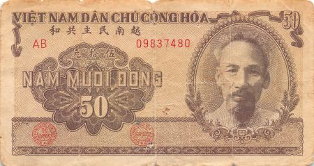 Vietnam 50 Dong - Vietnam Nord - Ho Chi Minh - 1951