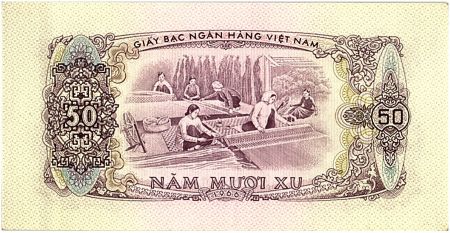 Vietnam du Sud 50 Xu, Récolte - Tisseuses - 1966 - P.39