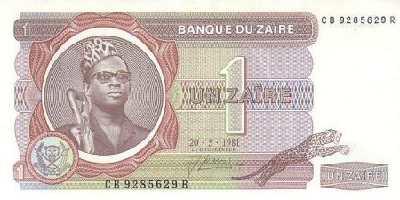 Zaïre 1 Zaire Pdt Mobutu - Pyramide - 1981