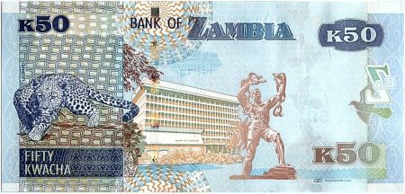 Zambie 50 Kwacha Aigle - Leopard 2014